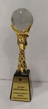 Award: Operational Excellence in Cold Chain to TCI Supply Chain Solutions (gold trophy)