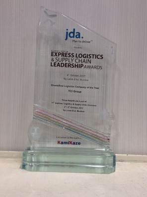 Award: Diversified Logistics Company of the year (glass trophy)