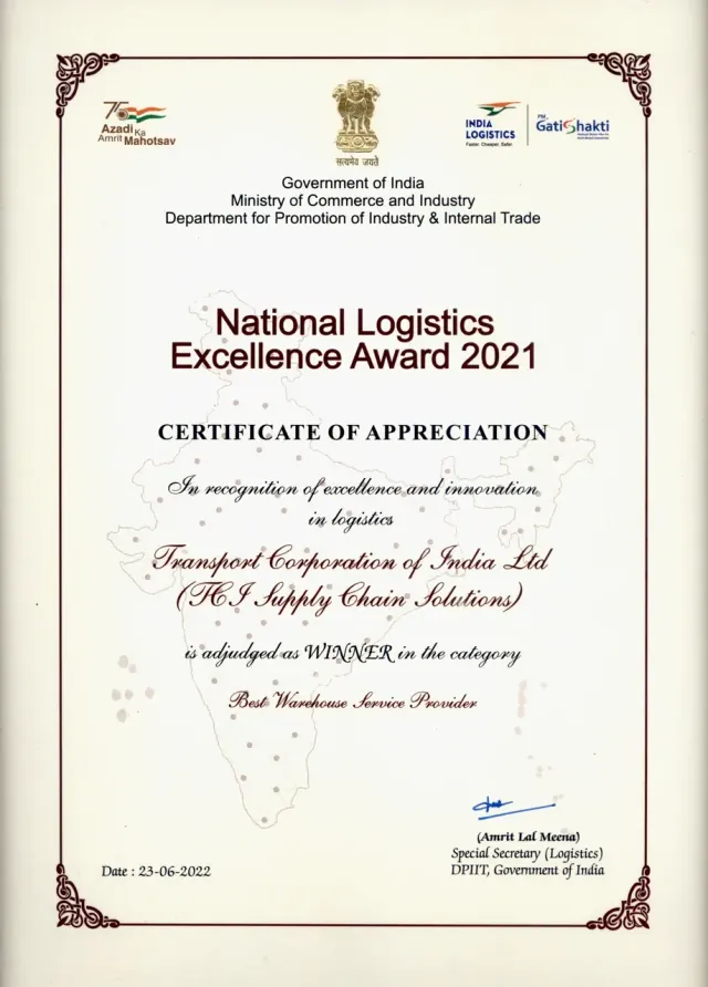 Award: Best Warehousing Service Provider