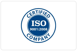 ISO 9001:2008 certified company badge